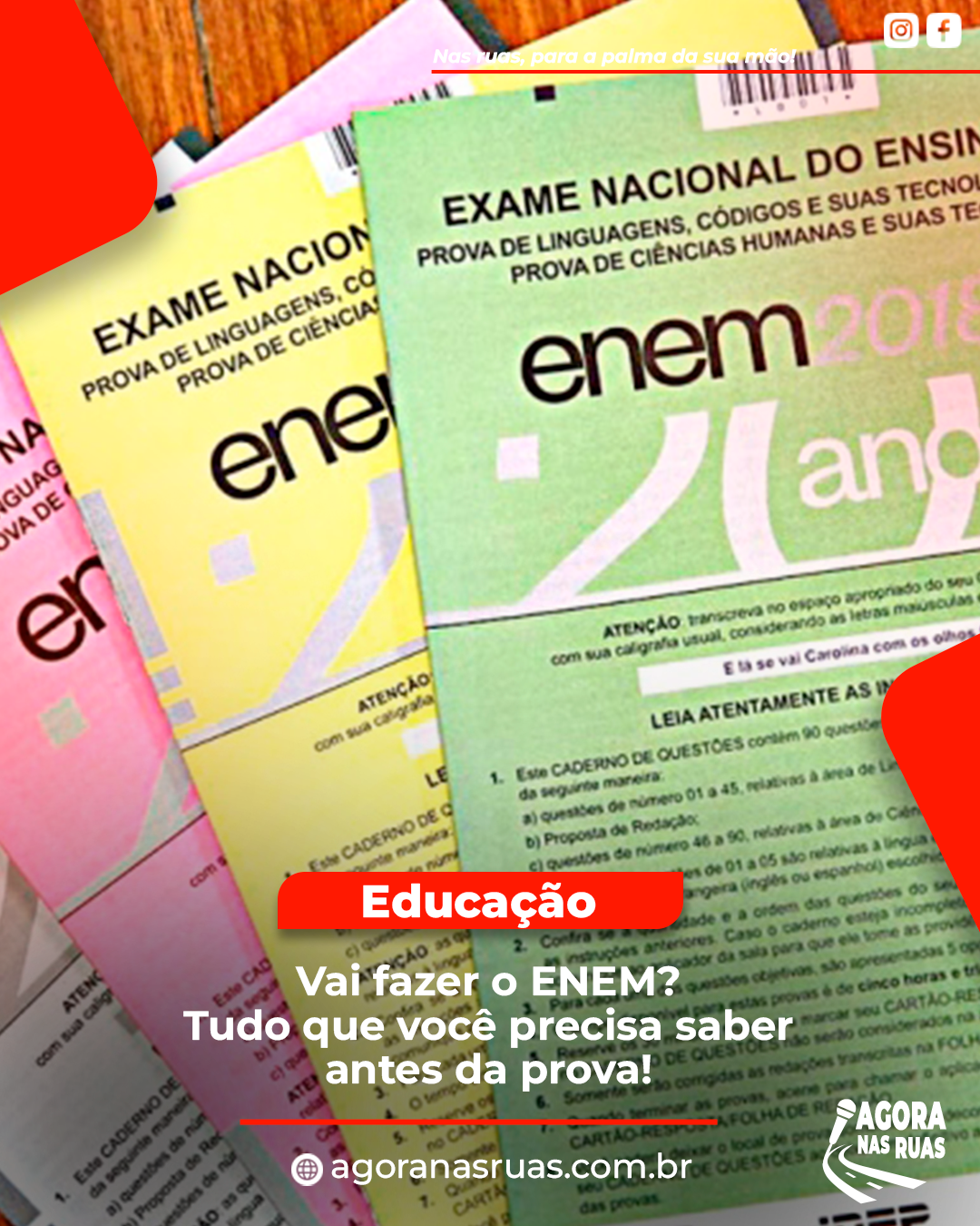 Estudante se preparando para o ENEM 2025 com materiais e cartão de confirmação