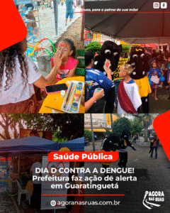 População participa de ação educativa contra dengue em Guaratinguetá durante o Dia D