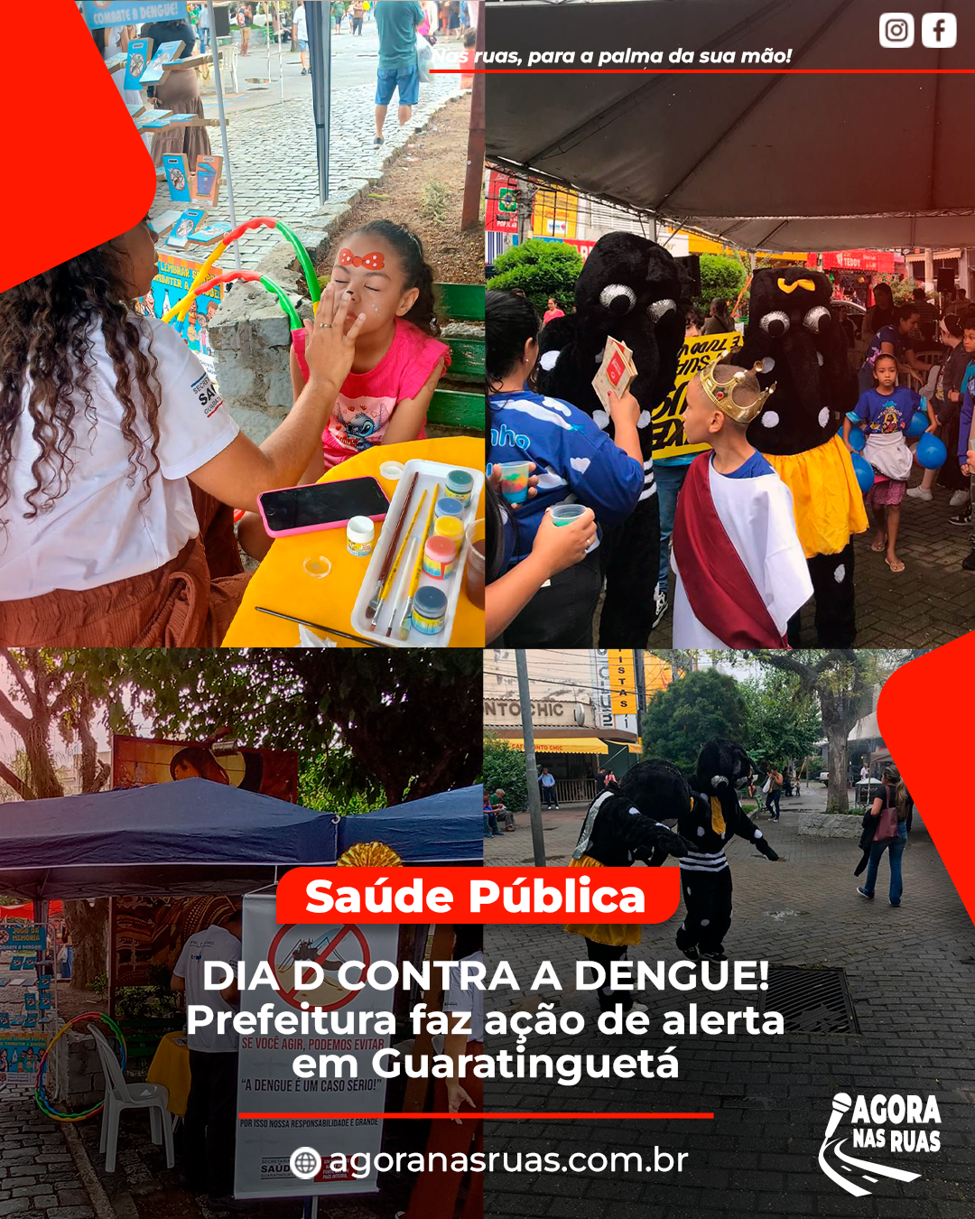 População participa de ação educativa contra dengue em Guaratinguetá durante o Dia D