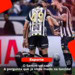 Torcedores do Santos preocupados com o rebaixamento do time em 2024