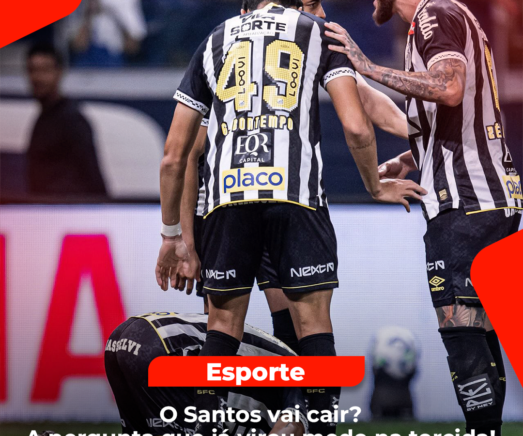Torcedores do Santos preocupados com o rebaixamento do time em 2024