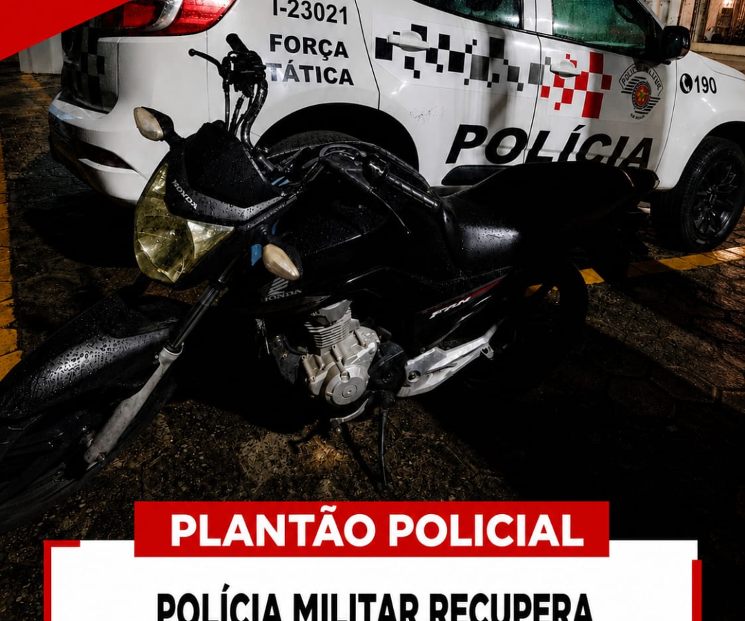 POLÍCIA MILITAR PRENDE CRIMINOSO EM POSSE DE MOTOCICLETA COM SINAIS DE IDENTIFICAÇÃO ADULTERADOS EM GUARATINGUETÁ