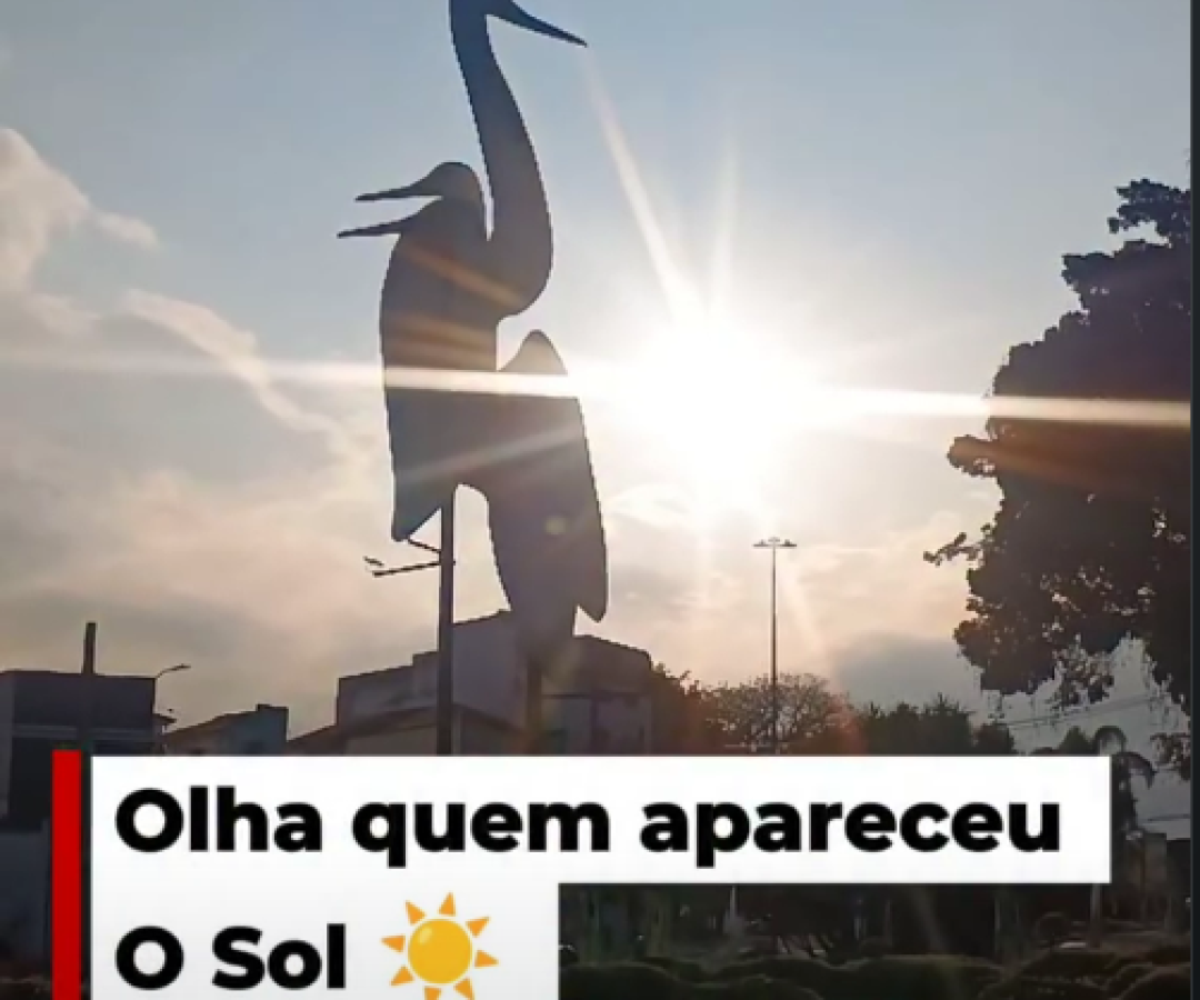Após semanas de chuvas intensas, o sol voltou a aparecer em Guaratinguetá. ☀️
